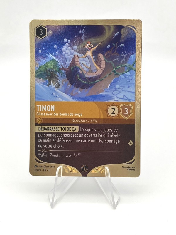 LORCANA promo card challenge FR11 32/P3 Timon🌟Foil🌟new. gallery