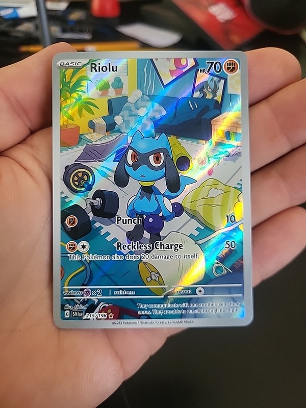 Pokémon TCG Riolu Illustration Rare Card #215/198