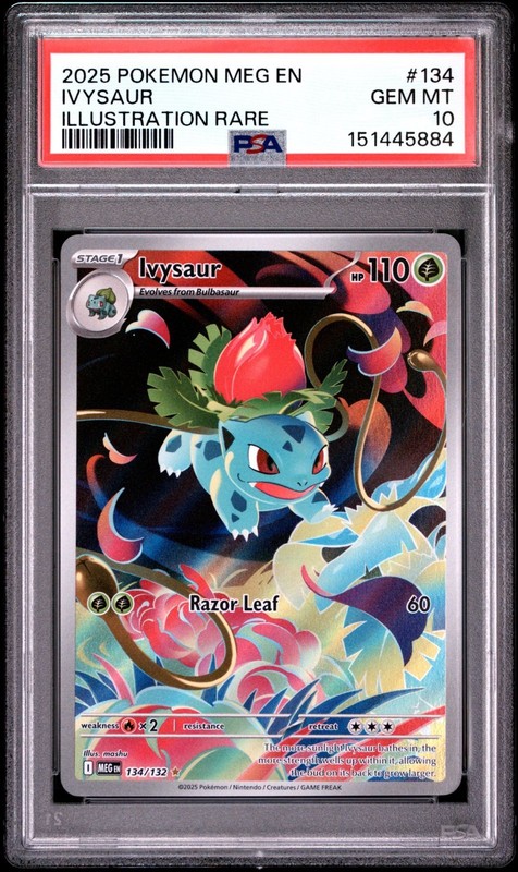 PSA 10 IVYSAUR 134/132 ILLUSTRATION RARE MEGA EVOLUTION POKEMON 🍃