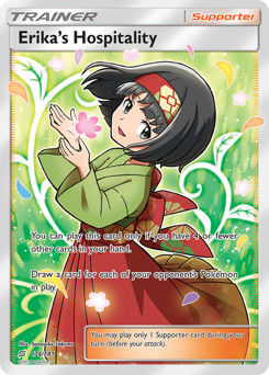 Erika’s Hospitality (Full Art) – Team Up Near Mint Pokemon TCG