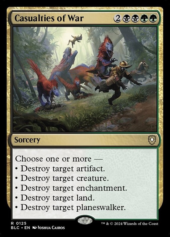 Casualties of War 0125 Non Foil Rare Bloomburrow Commander MTG NM