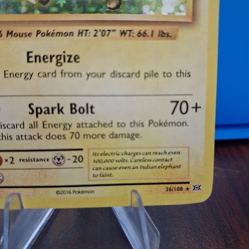 Raichu 36/108 Pokemon XY Evolutions Holo Rare Card NM gallery