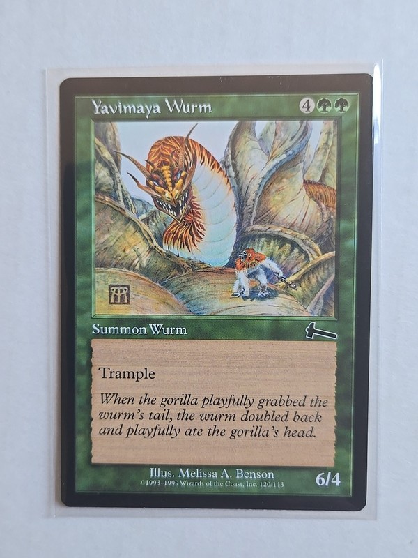 Yavimaya Wurm – Urza’s Legacy – MTG Magic – Common – Creature