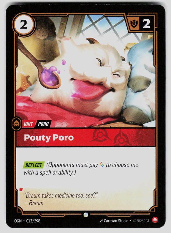 Pouty Poro Common Origins 013/298 NM