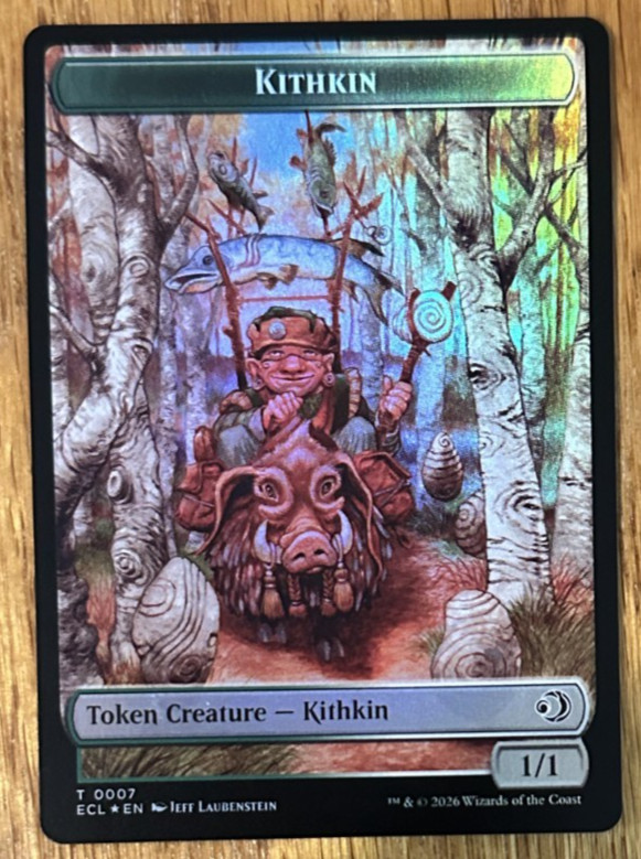 MTG Lorwyn Eclipsed Token, Kithkin 0007 / Treasure 0010 – Foil