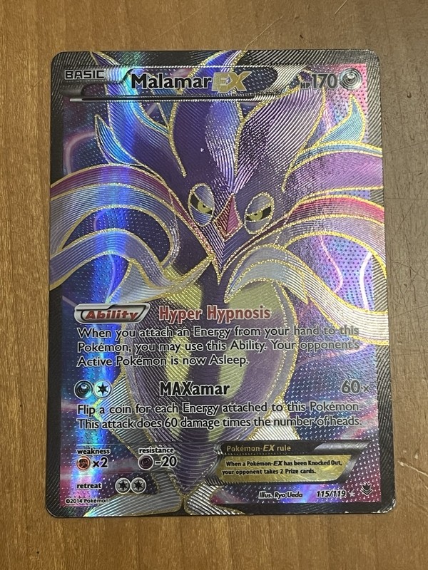 Pokemon Malamar EX 115/119 Phantom Forces Ultra Rare Full Art MP