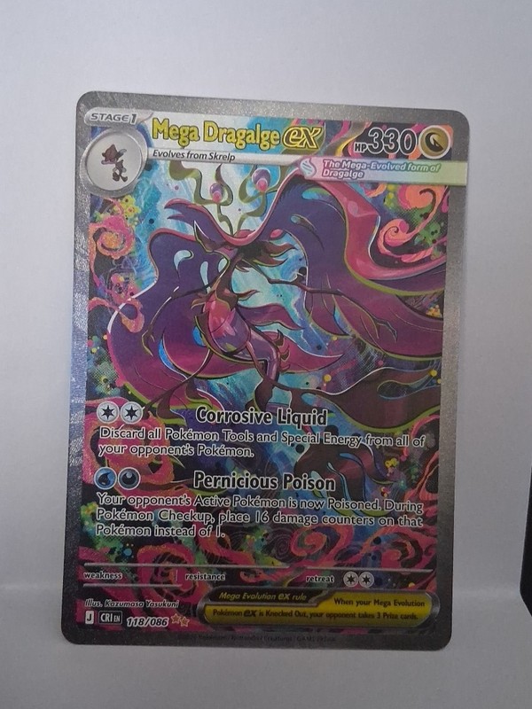 Mega Dragalge ex 118/086 Me04: Chaos Rising Holo
