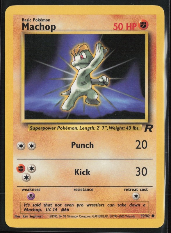 Machop 59/82 – Team Rocket – PTCG – LP