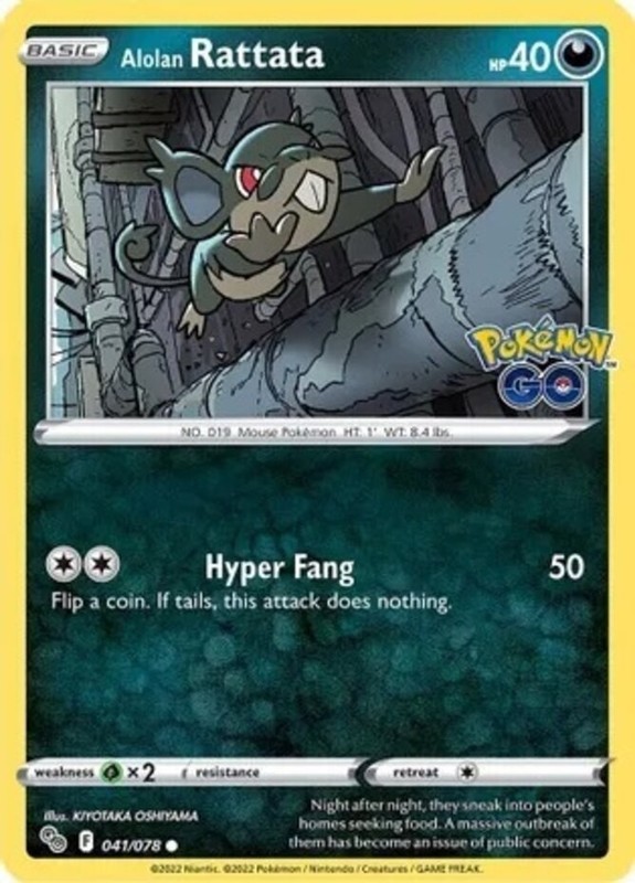 Alolan Rattata – 041/078 – Common – Damaged