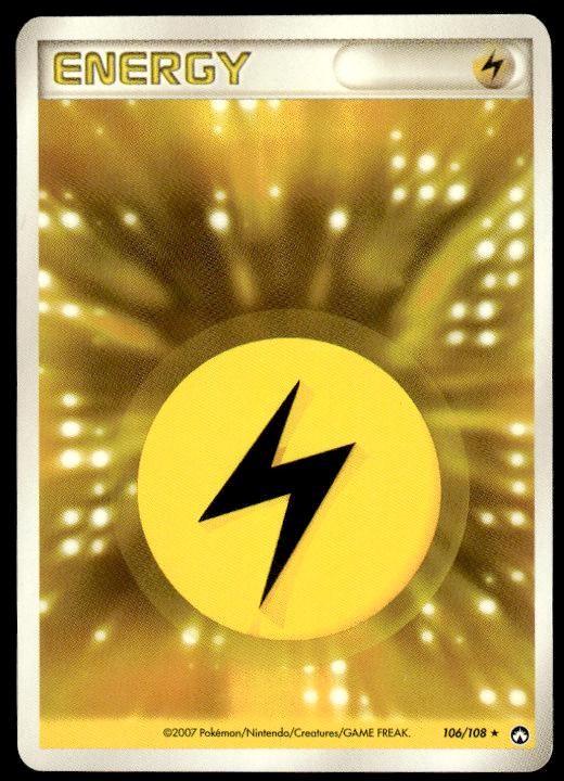 Lightning Energy 106/108 Rare World Champions Pack Pokemon Japanese ~ MP