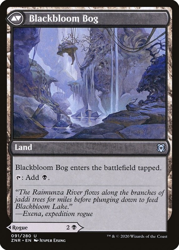 Blackbloom Rogue // Blackbloom Bog (091) Zendikar Rising x4 4x ZNR MTG Magic gallery