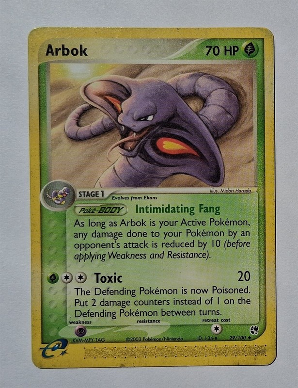 Pokemon – Arbok – Sandstorm 29/100 – Uncommon – LP