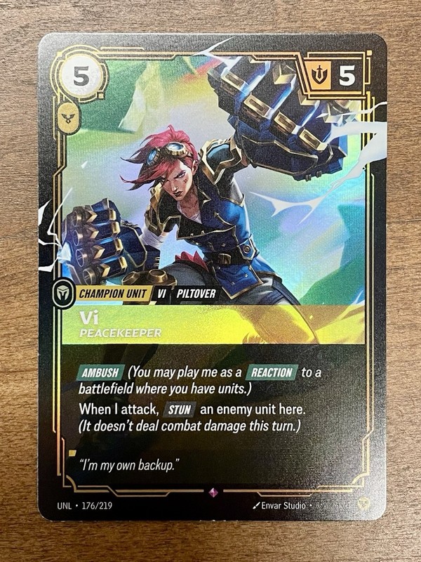 Riftbound Vi – Peacekeeper 176/219 Unleashed [Rare Foil] League of Legends NM/M