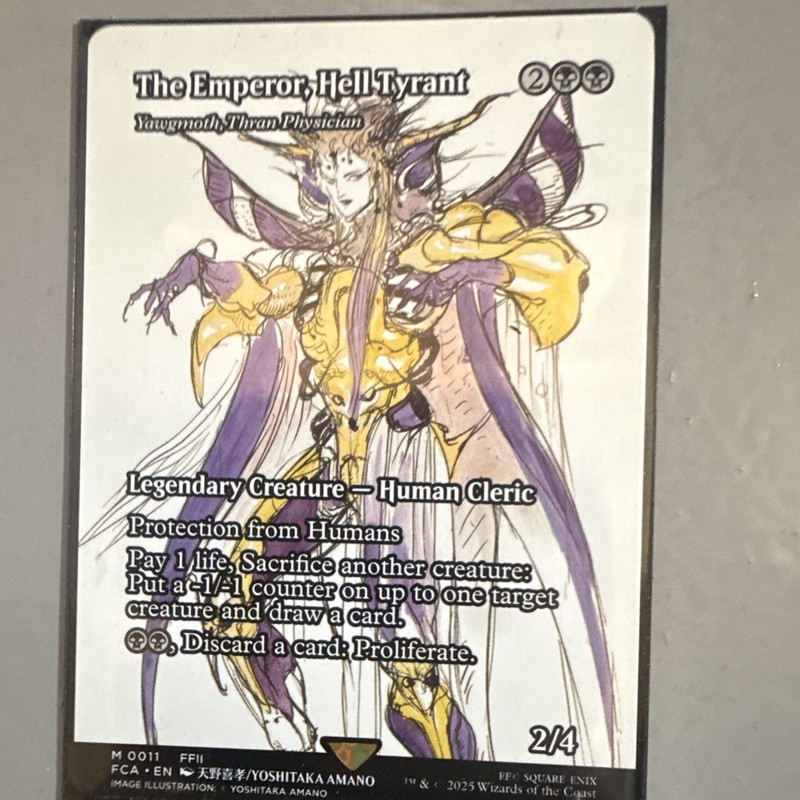 MTG FF Through the Ages The Emperor, Hell Tyrant Mythic Alt Art M0011