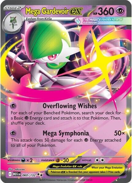 Mega Gardevoir ex 060/132 Holo ME01: Mega Evolution Pokémon Card
