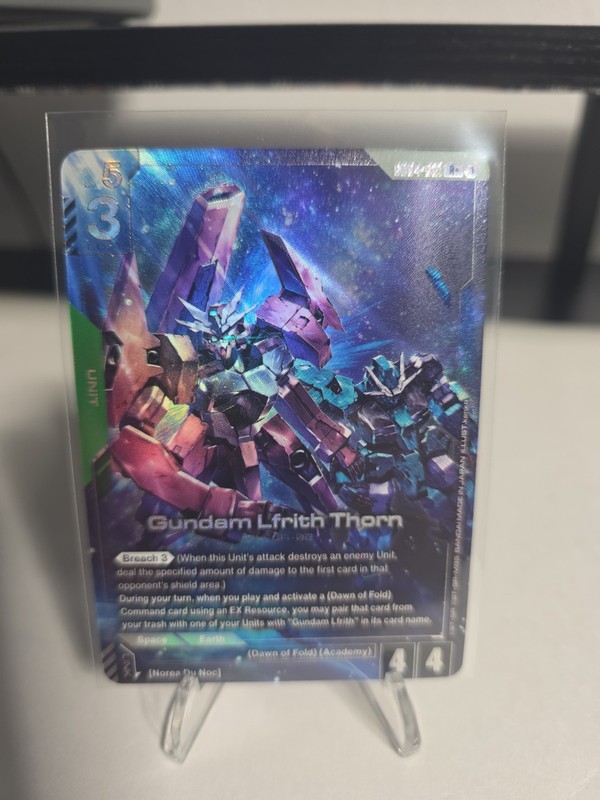 Bandai Gundam Card Game Gundam Lfrith Thorn Unit R+ GD04-021 ENG