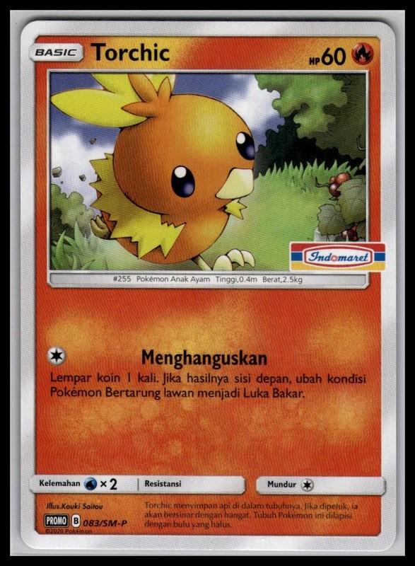 NM Torchic 083/SM-P | Pokemon Indomaret Stamped Promo Indonesian [US Seller]