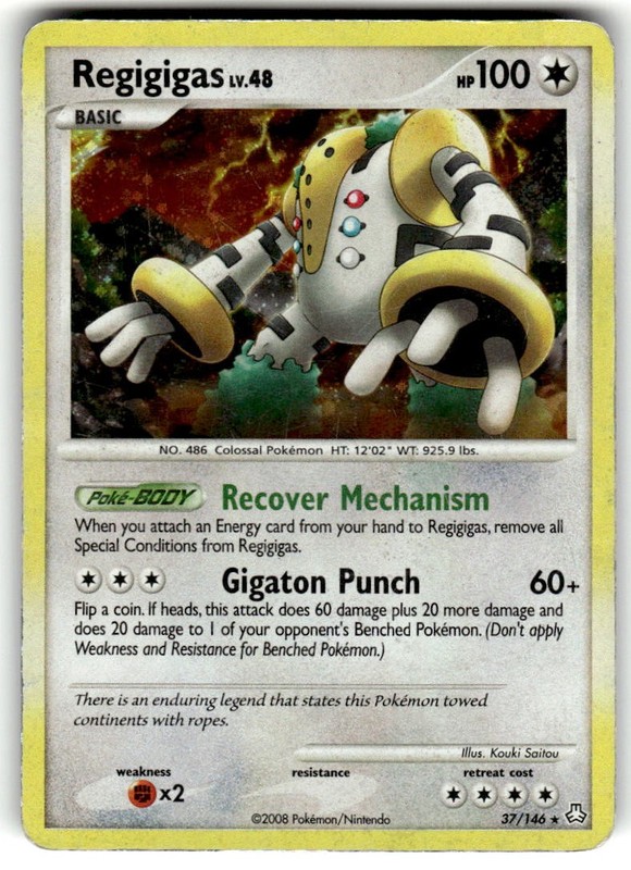 Regigigas (DP Legends Awakened) 37/146 Holo Holo Rare Deck Exclusives Pokemon HP