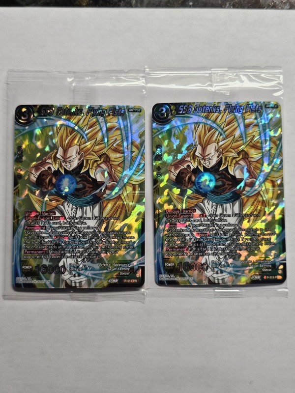2X Dragon Ball Super CCG – SS3 Gotenks, Flying Fists P-519 – Sealed Foil Promo