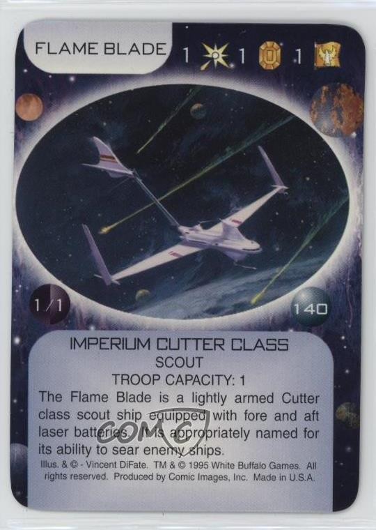 1995 Star Quest: The Regency Wars CCG Flame Blade #140