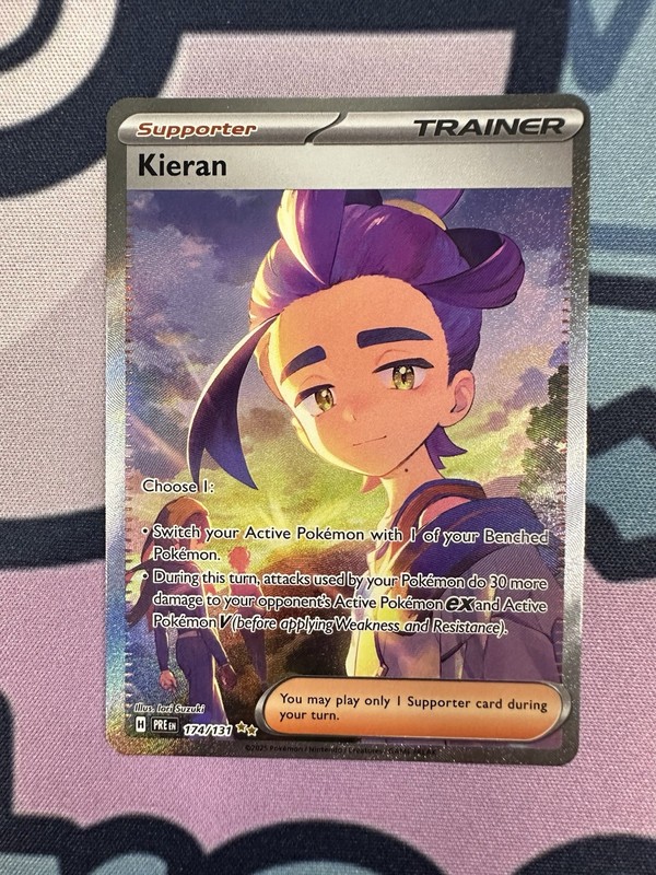 Pokémon TCG Kieran Trainer Prismatic Evolutions Card 174/131