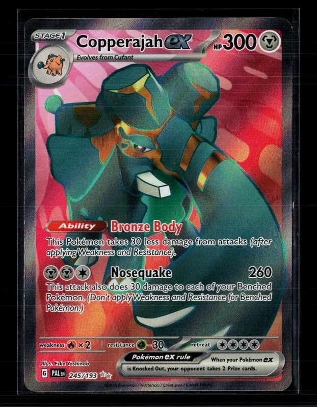 Pokemon 2023 Paldea Evolved Copperajah EX FA SAR #245/193