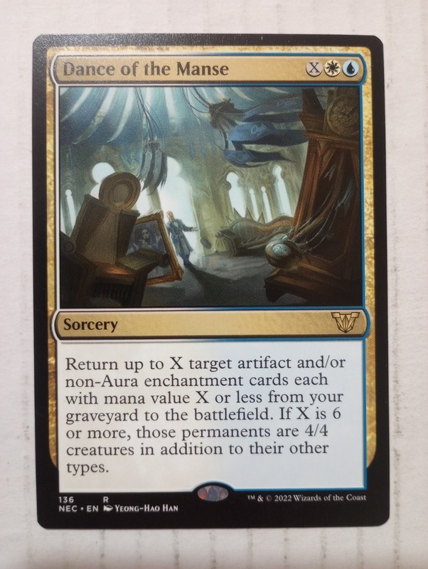 x1 Dance of the Manse R 136 MTG Commander: Kamigawa: Neon Dynasty NM English NEC