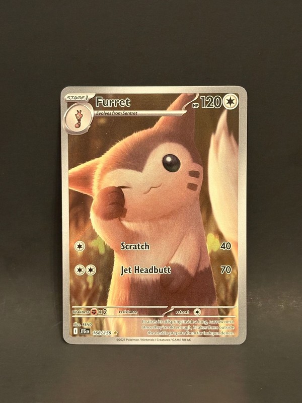 Furret 168/159 Illustration Rare Journey Together Pokemon Near Mint