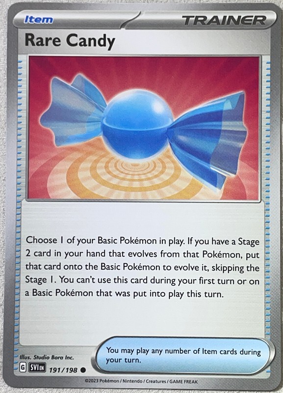 Rare Candy – 191/198 – Scarlet & Violet Base Pokemon 2023