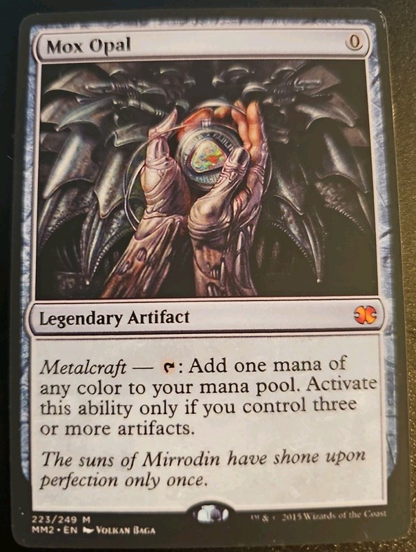 Mox Opal Double Masters Regular Playtest Card