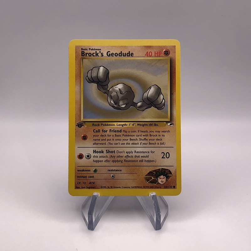 Pokemon 1st Edition Gym Heroes – Brock’s Geodude 66/132 – Common – NM/LP