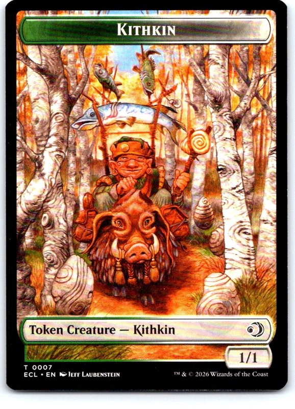 Kithkin // Treasure Double-Sided Token 7 // 10 Lorwyn Eclipsed MTG NM