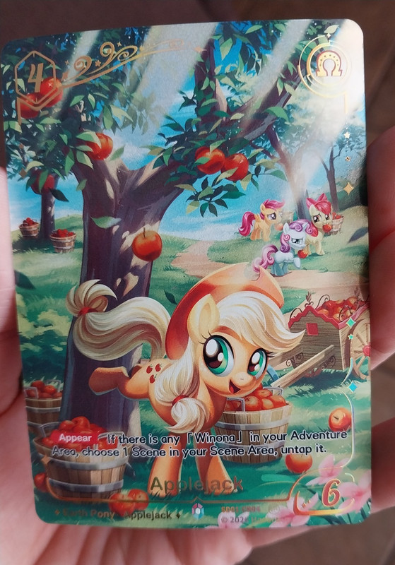 My Little Pony Fantasy Wonderland #SD01-CR04 Applejack Alt