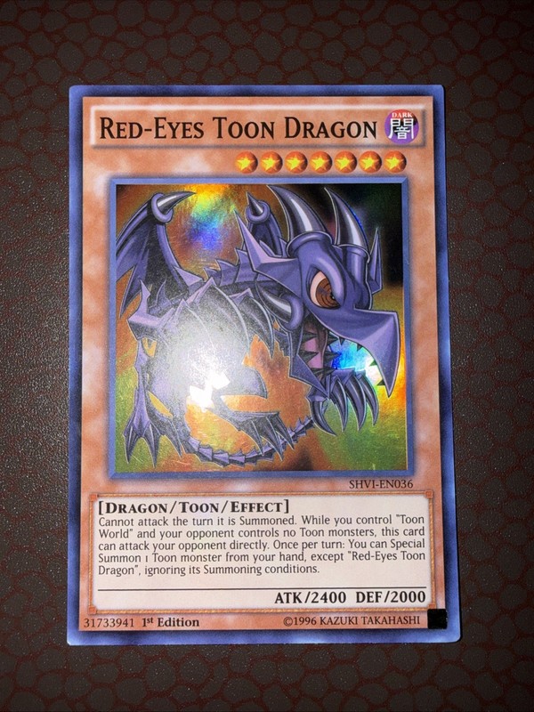 Yu-Gi-Oh! Red-Eyes Toon Dragon - SHVI-EN036 - Super Rare - 1st Edition NM! gallery