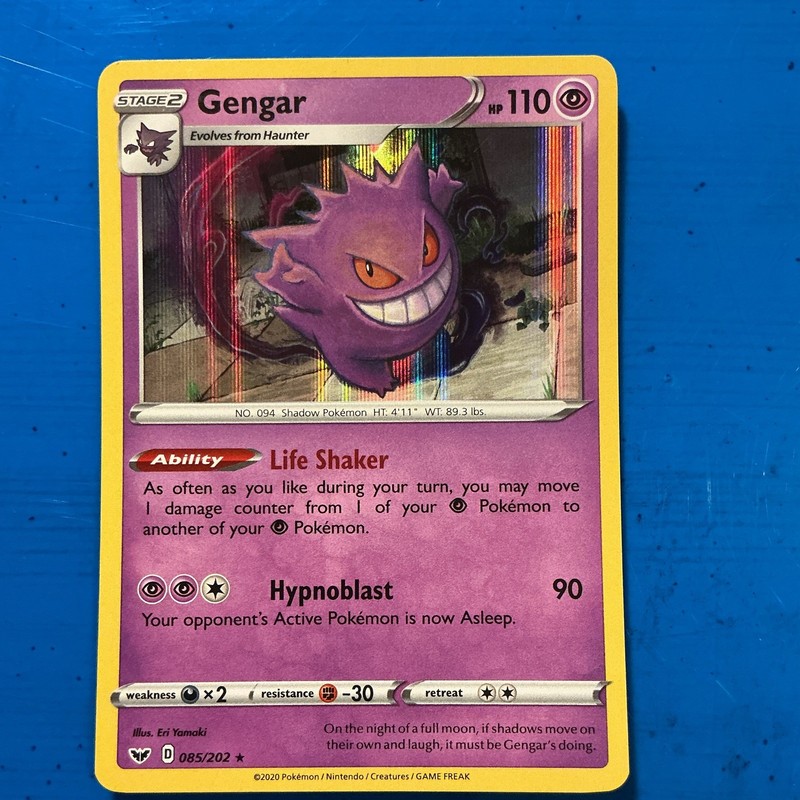 The Pokemon Company Gengar 085/202 Swsh01 Sword & Shield Holo Rare ENG HP110 gallery