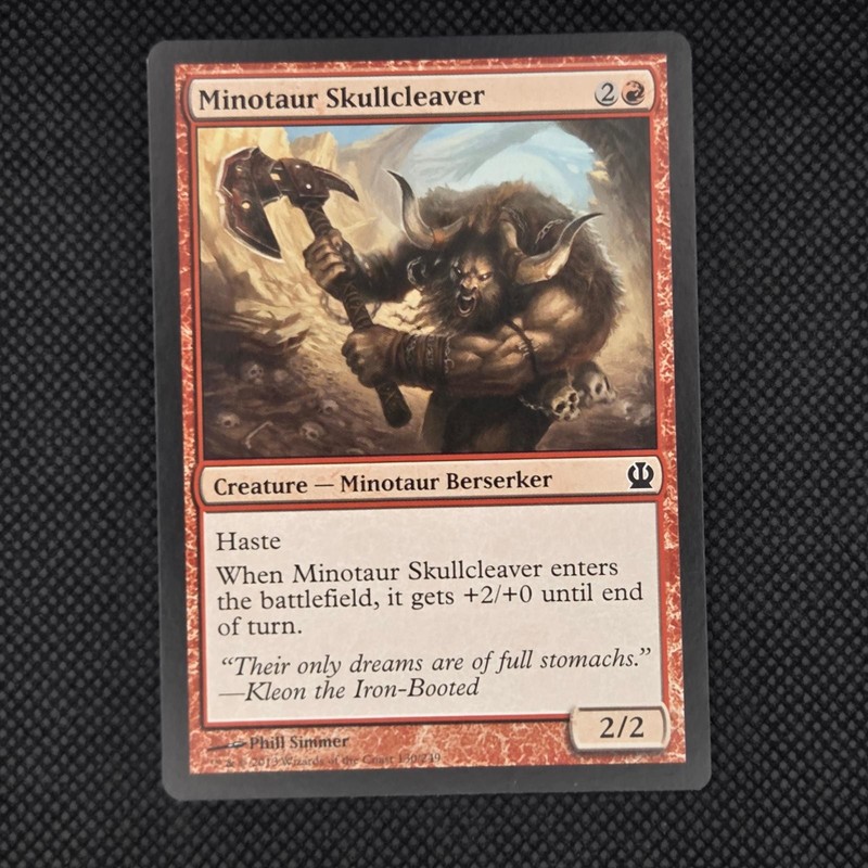 Minotaur Skullcleaver 130 Common Theros Magic: The Gathering MP