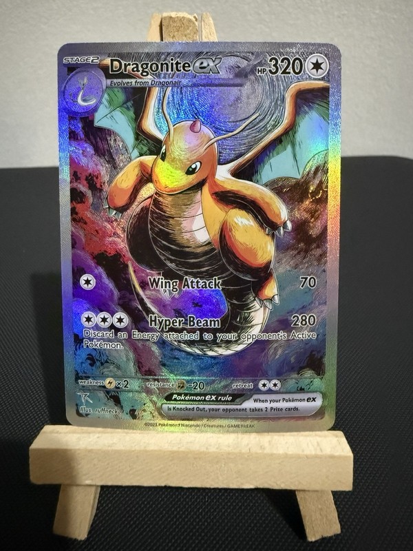 Dragonite Ex Pokemon Card DISPLAY ART CARD