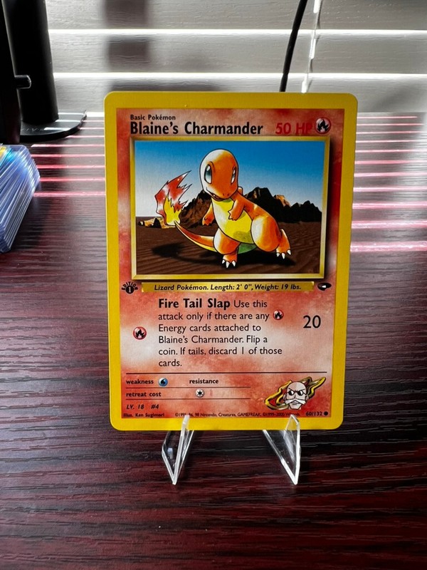 Pokemon Blaine’s Charmander Gym Challenge #60 1st Edition NM/LP