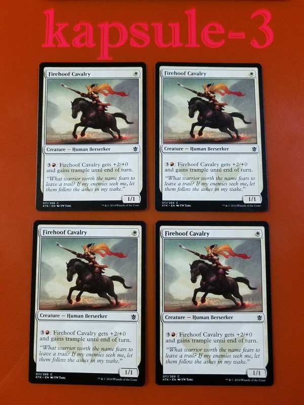 4x Firehoof Cavalry | Khans of Tarkir | MTG Magic Cards gallery