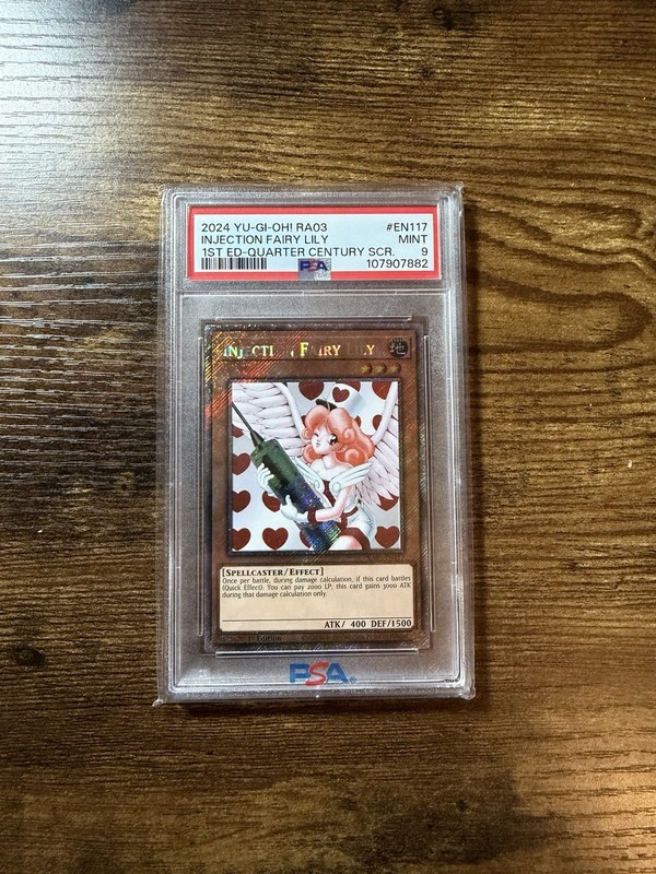 2024 YU-GI-OH! RA03 #EN117 INJECTION FAIRY LILY PSA 9 (MISLABELED) NOT QCR