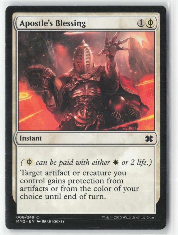 Apostle’s Blessing 8 Common Modern Masters 2015 Magic: The Gathering Near Mint
