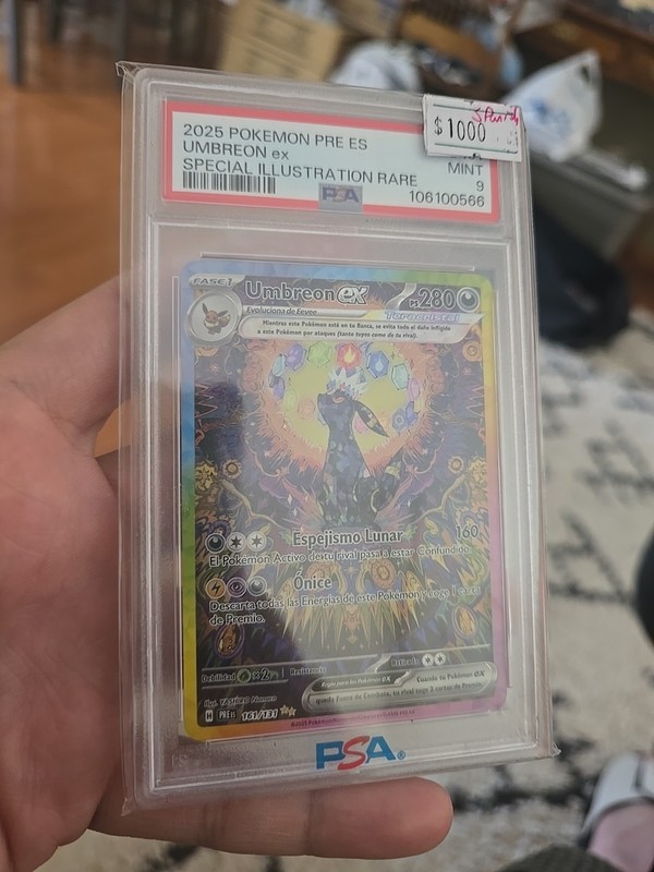 Pokemon SPANISH PSA 9 Umbreon ex PRE 161/131 gallery