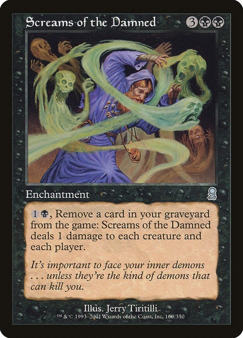 Screams of the Damned Foil Odyssey 160 NM MTG