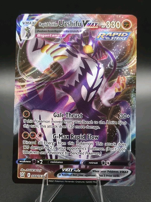 Rapid Strike Urshifu VMAX 088/163 Swsh05: Battle Styles Holo Pokémon – NM