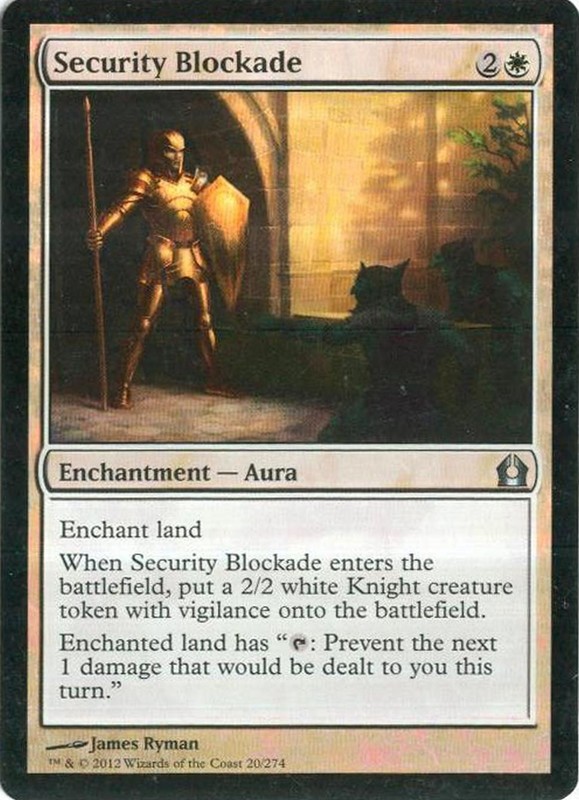 MTG – Return to Ravnica – Security Blockade – Foil – NM