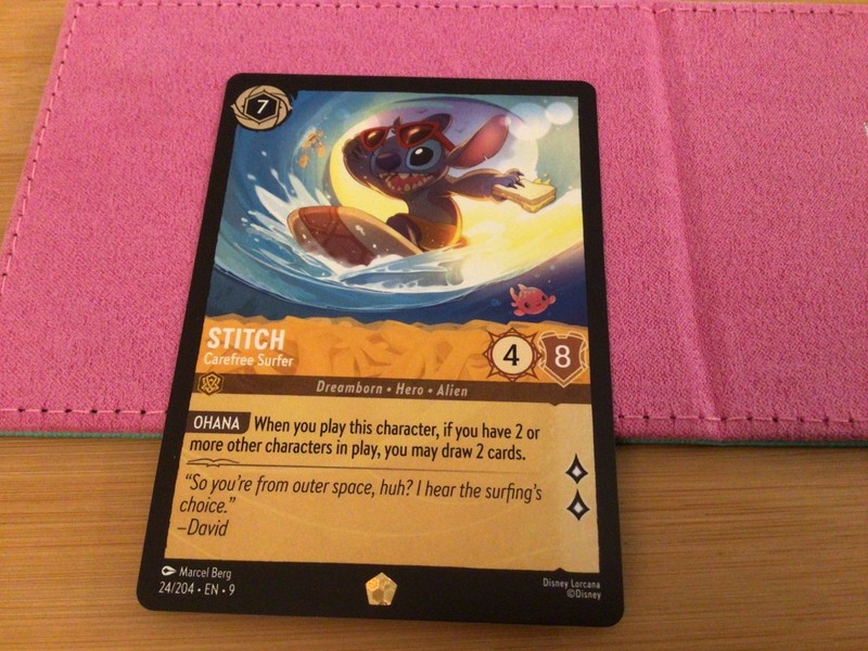 24/204 Stitch Carefree Surfer Legendary Fabled Regular Lorcana