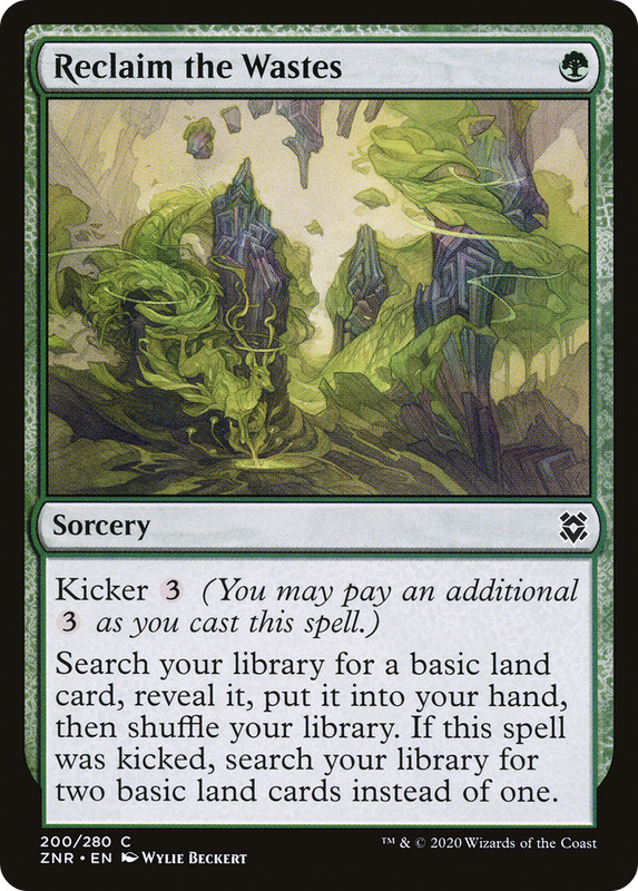 x4 Reclaim the Wastes ZNR MTG Zendikar Rising 200/280 COMMON M/NM 4x