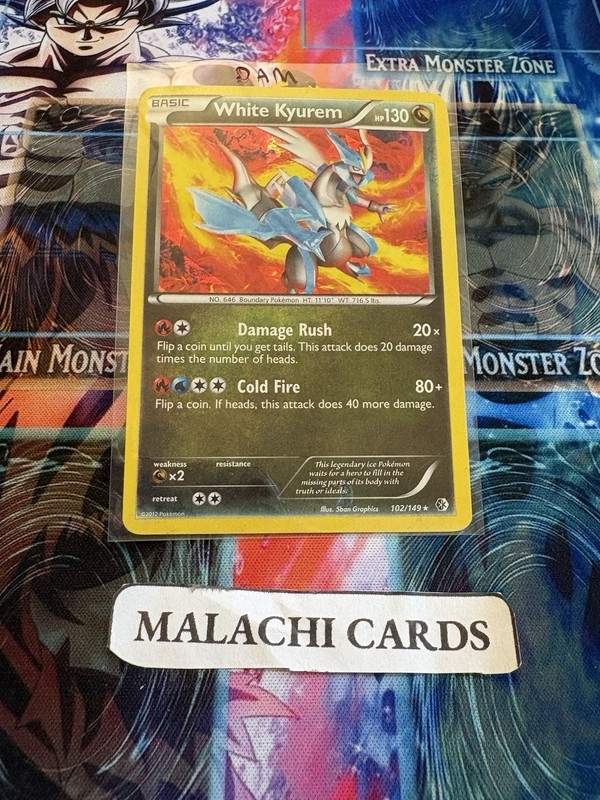 Pokemon x1 White Kyurem – 102/149 (Cracked Ice Holo) (Damaged!)