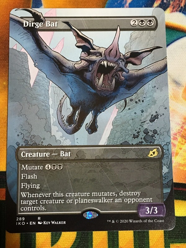 C5442 MAGIC MTG IKORIA DIRGE BAT #289 NM RARE SHOWCASE EXTENDED ART