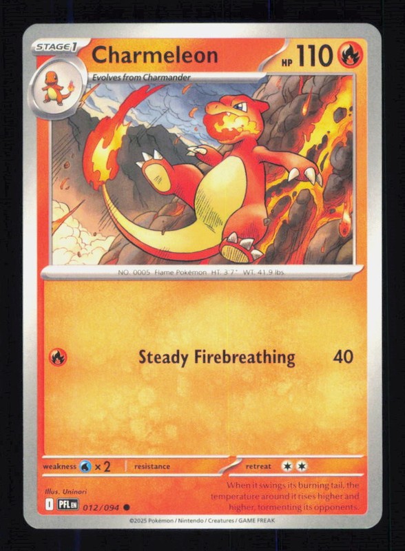 Charmeleon 012/094 PFL ME02: Phantasmal Flames NM